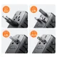 Joyroom JR-TCW01 Travel Wall Charger 17W ( EU / US / UK / JP / AU / CN ), Black