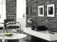 Self-Adhesive 3D Wall Panel, Grey Brick Design, 70x77 cm