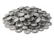 Hinged Screw Covers 100 Pack for Furniture and Cabinets, Light Gray
