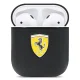 Ferrari On Track Leather AirPods Cover, Black