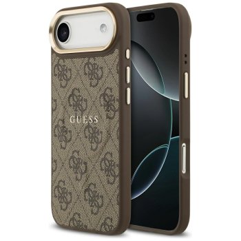 Guess 4G PU Classic Logo MagSafe Phone Case Cover iPhone 17 Air - Brown