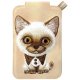 Nimmy New Big-Eye Cute Pets 2.0 Cat Magnetic Wallet & Stand, Brown