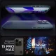 Spigen Thin Fit Case for iPhone 15 Pro Max, Black Metal
