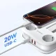 Orico AP3 20W GaN 5in1 Power Strip 2x AC + 2x USB-A + 1x USB-C - White
