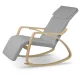 Sofotel Suzi Rocking Chair with Adjustable Footrest, Light Grey