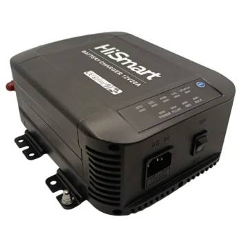 Smart Battery Charger for Lead-Acid and LiFePO4 Batteries 12V 20A, Black