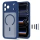 Tech-Protect MagPeak MagSafe CC Case for iPhone 18 Pro / 17 Pro, Matte Navy Blue