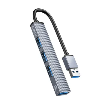 Orico AH-A13 USB-A Hub (1x USB 3.0, 3x USB 2.0), Gray