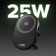 SBS Magnetic Car Phone Holder with Qi2 25W Wireless Charger and Active Cooling - Black