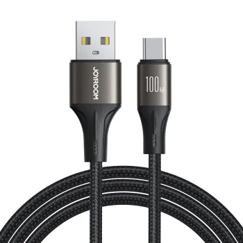 Joyroom Light-Speed S-A25 USB-A to USB-C Cable 100W 1.2m, Black