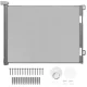 Purlov Retractable Safety Gate for Doors and Stairs up to 157 cm, Grey
