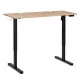 ModernHome Electric Height Adjustable Desk 120x60 cm 72-118 cm, Light Oak