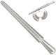 Metal Ring Sizer Tool Set with Mandrel and Finger Gauge