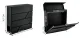 Malatec S6238 Mailbox with Newspaper Tube, Black