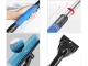 Telescopic Ice Scraper and Snow Brush for Car Windshield, Blue