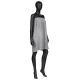 Terry Cloth Cosmetic Wrap Cape, Grey (70x150 cm)