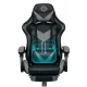 Sofotel Cerber Ergonomic Gaming Chair with Footrest PC Desk Chair, black and gray