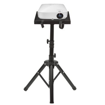 Maclean MC-920 Portable Projector Stand, Adjustable Height, 1.2m, Black