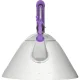 Alessi 9093 VA Whistling Kettle 2.0L, Induction Compatible, Silver / Violet