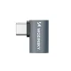 Wozinsky WPKB-01 USB-C to USB-C Side Angled Adapter 40Gbps 240W 8K OTG - Gray