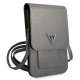 Guess Laptop Backpack Bag Handbag, Gray Saffiano Triangle