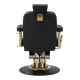 Gabbiano Marcus Barber Chair, Black and Gold