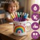 Acrylic Paint Pens Maaleo Set of 8, Waterproof Markers for Rock Painting, Glass, Wood