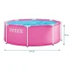 Intex 28290ND Round Frame Pool for Kids 244x76 cm, Pink
