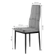 ModernHome Upholstered Dining Chairs Set, 4 pcs, Grey