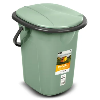 GreenBlue GB320GG Portable Toilet, Green/Gray