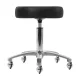 Omega Supremo Swivel Salon Stool, Black