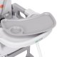 ECOTOYS 3-in-1 Baby High Chair with Removable Double Tray, Grey