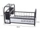 Dish Drainer with Tray Loft, Black