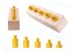 Kids Toddler Educational Wooden Toy Shape Sorter Matching Cylinder Set Puzzle, Multicolored