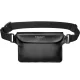 Spigen A621 Universal Waterproof Phone Case and Waist Crossbody Bag, Black