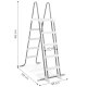 Pool Ladder 132 cm with Anti-Slip Removable Steps Intex 28077