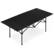 Folding Camping Table 120x55 cm with Bag, Black, MultiGarden