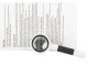 Classic Magnifying Glass with 35mm Glass Lens, 16x Magnification, Black/White