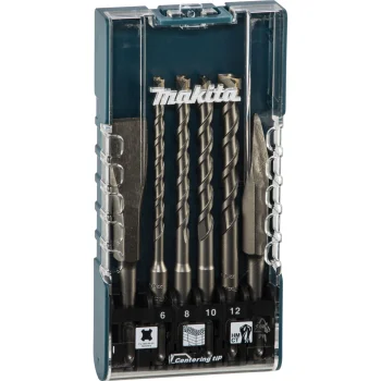 Makita E-15746 SDS-Plus Drill and Chisel Set, 6-Piece