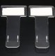 Car parking ticket holder clip, clear plastic, pack of 2