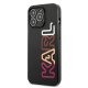 Apple iPhone 13 Pro 6.1\" Karl Lagerfeld Multipink Brand Case Cover (KLHCP13LPCOBK), Black