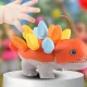 Montessori Dinosaur Shape Sorter Toy, Orange