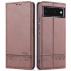 Google Pixel 6 Pro AZNS Leather Stand Case Cover with Card Slots, Coffee