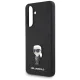Karl Lagerfeld Samsung Galaxy A56 Case Fixed Glitter Ikonik Logo, Black