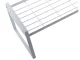 Single-Tier Metal Kitchen Shelf Organizer, White