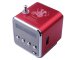Wireless Bluetooth Speaker with FM Radio, USB, microSD, and Rechargeable Battery, Red