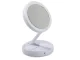 Magnifying Table Makeup Mirror with LED Light Foldable