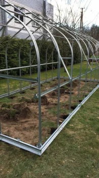 Greenhouse frame KLASIKA STANDART 10 with base 2.5x4 m, without covering