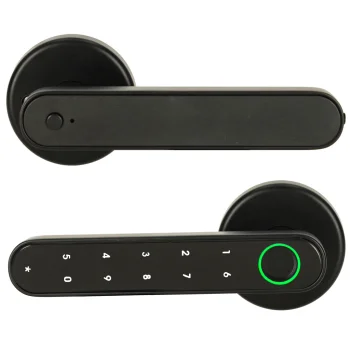 Electronic Door Lock Handle with Code, Fingerprint and Bluetooth