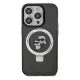 Karl Lagerfeld iPhone 14 Pro Case Ring Stand Karl & Choupette MagSafe, Black